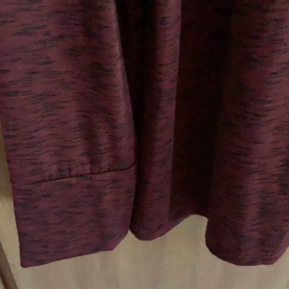 Ana women’s long sleeve burgundy/black top size XL - Picture 3 of 7